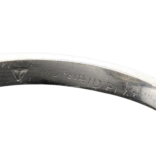 Edwardian Platinum French Cut Diamond Cluster Ring 1.10ct - Image 6