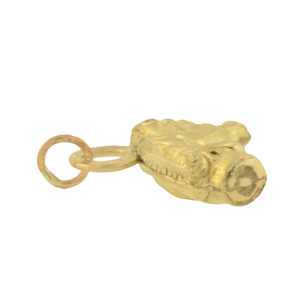 Victorian Petite 14kt Horse Head Fob/Charm - Image 4