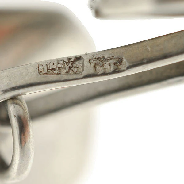 Art Deco 14kt Onyx Rock Quartz & Diamond Cufflinks - Image 6