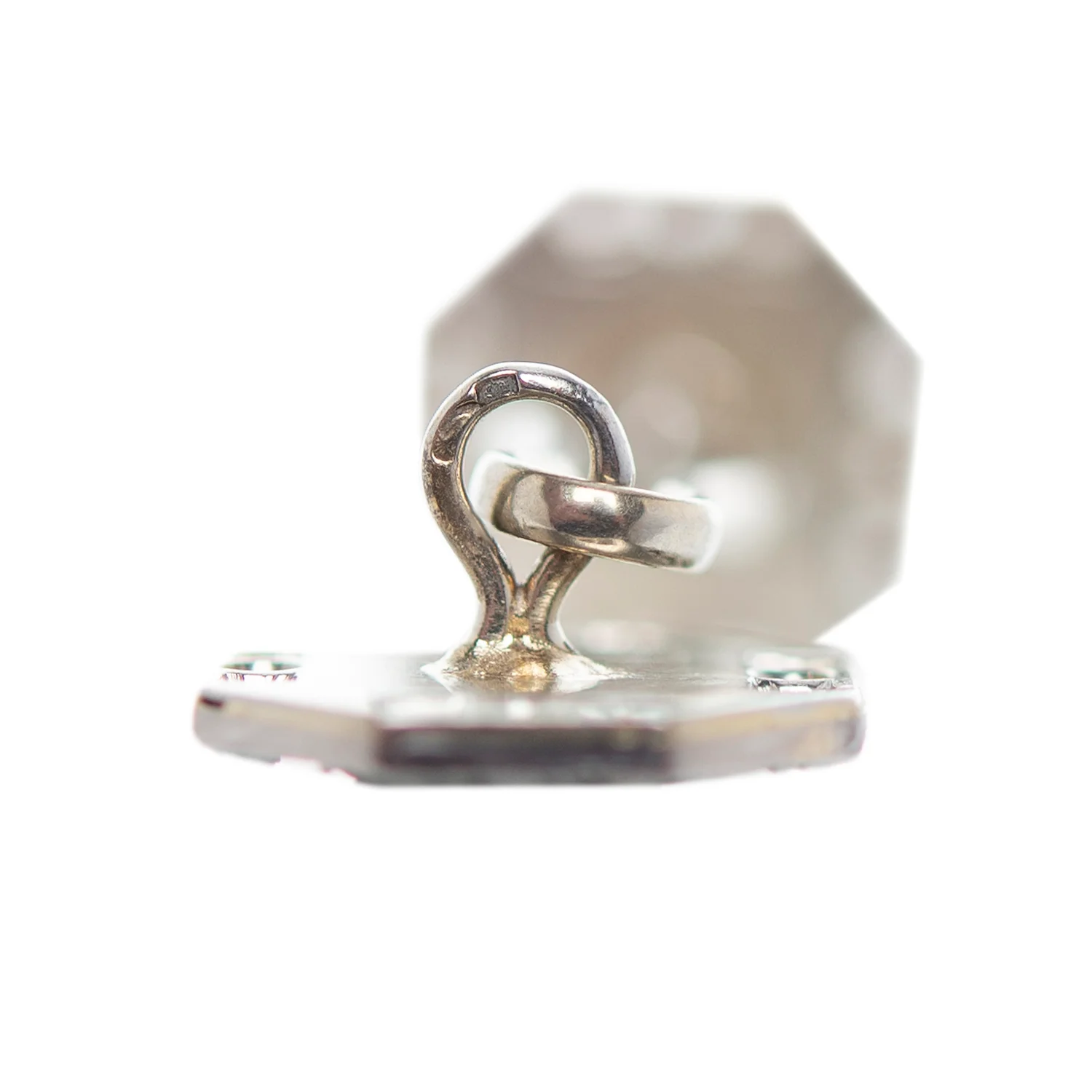 Art Deco French 18k/Platinum Onyx & Diamond Cufflinks - Image 5