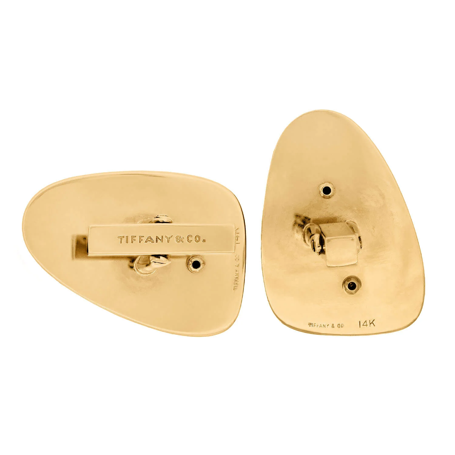 TIFFANY & CO. 14k Ruby Fish Cuff Links - Image 3