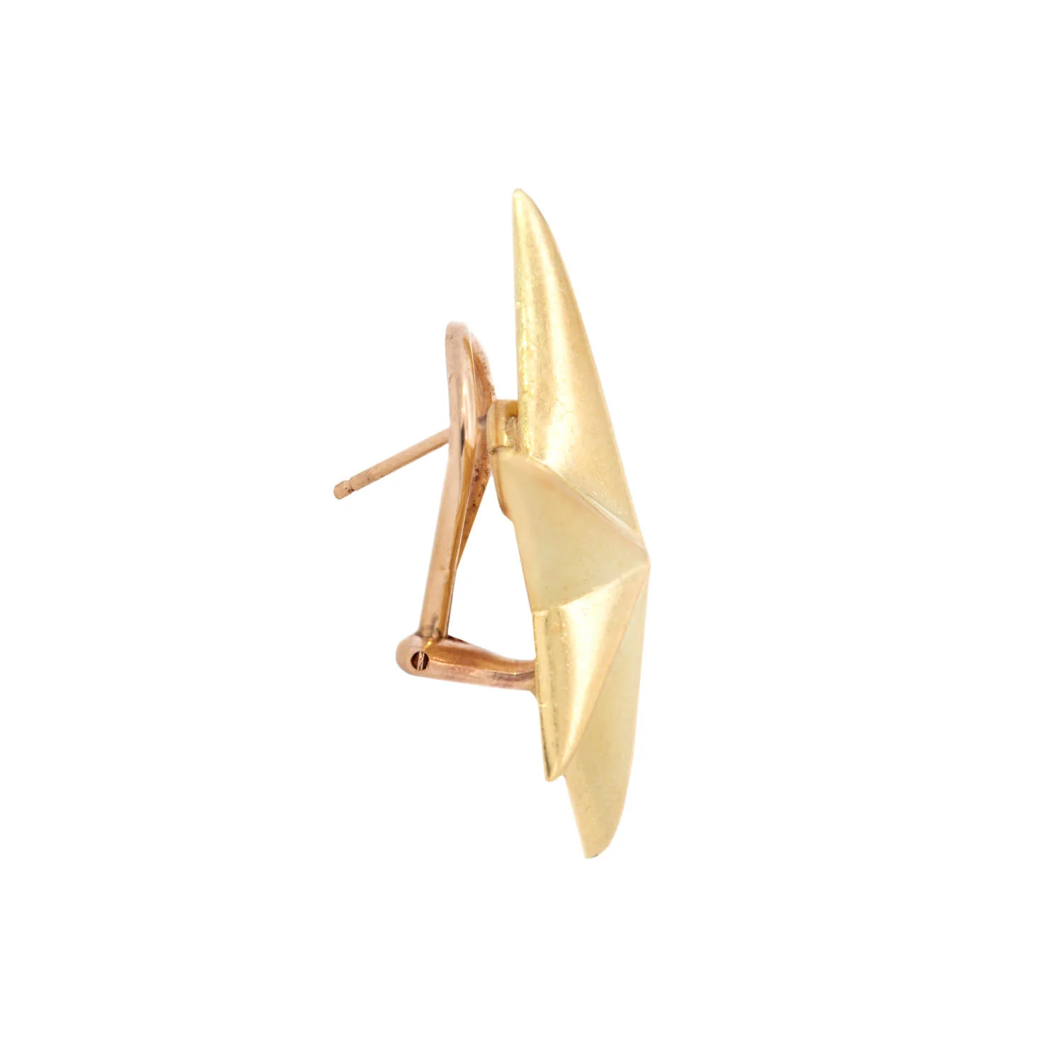 Estate 18k “Tiffany Style” Star Earrings 8.7dtw - Image 2