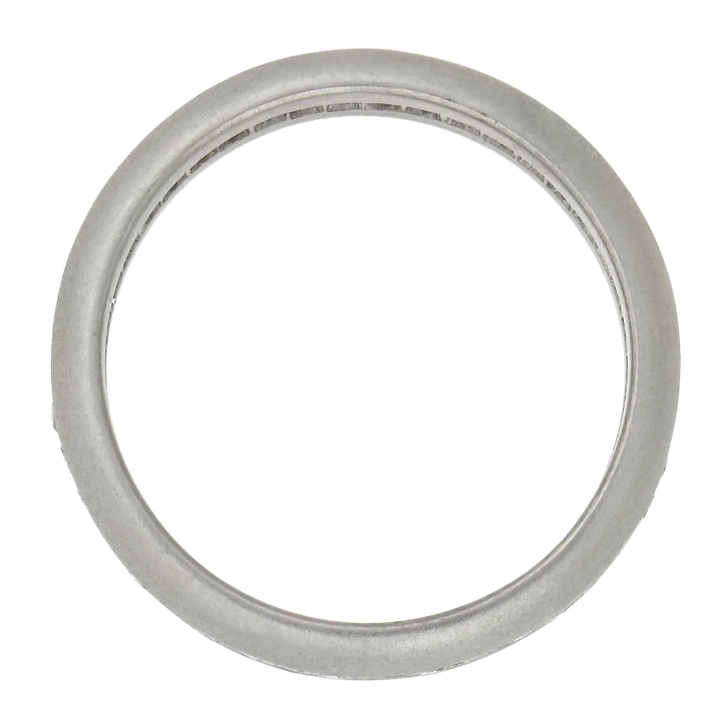 Estate Brushed Platinum Diamond Eternity Band Ring 0.50ctw - Image 4