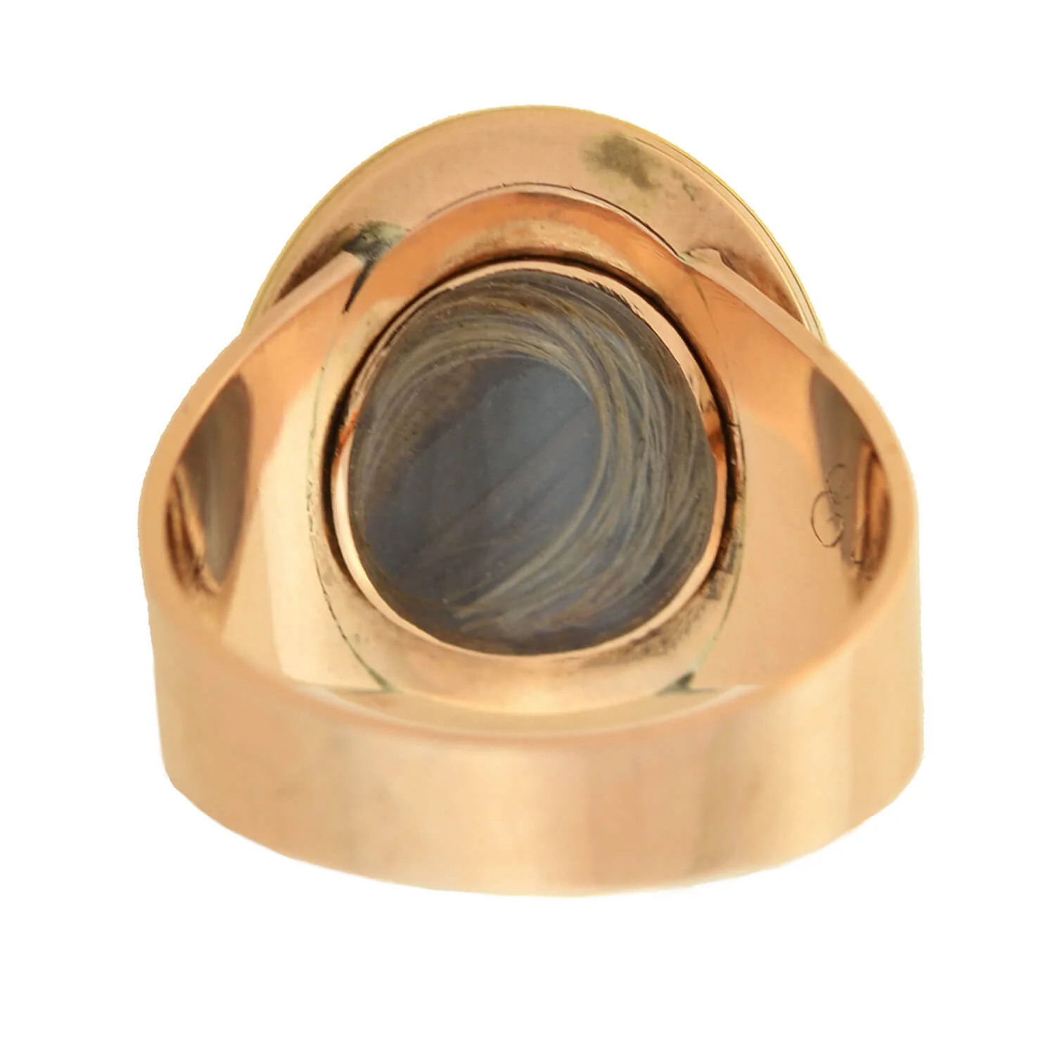 Georgian 18kt Diamond Enamel Urn Mourning Hair Locket Ring - Image 5