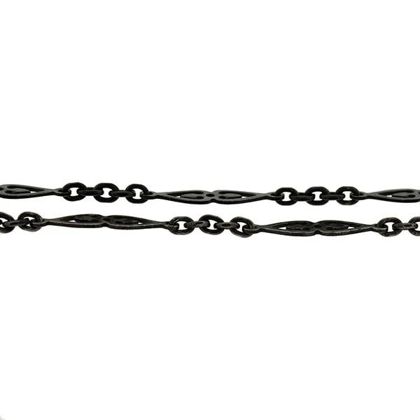 Georgian Gunmetal Fancy Link Chain 60" - Image 5