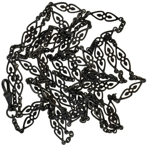 Georgian Gunmetal Fancy Link Chain 60" - Image 7