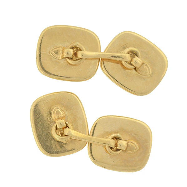 LARTER Late Victorian 14kt Diamond Starburst Cufflinks - Image 4