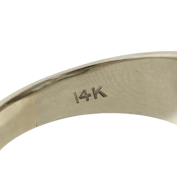 Retro 14kt Diamond "Wave" Ring 1.00ctw - Image 6
