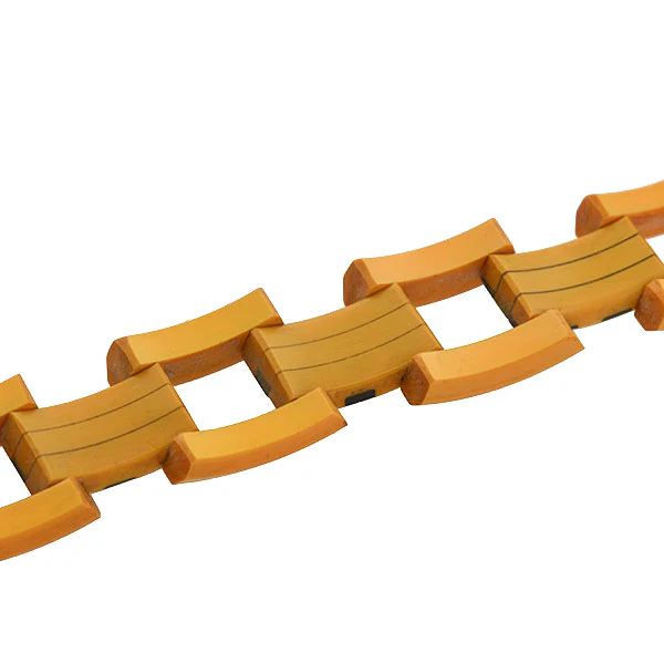 Retro Bakelite "Checkerboard" Gate Link Bracelet - Image 5