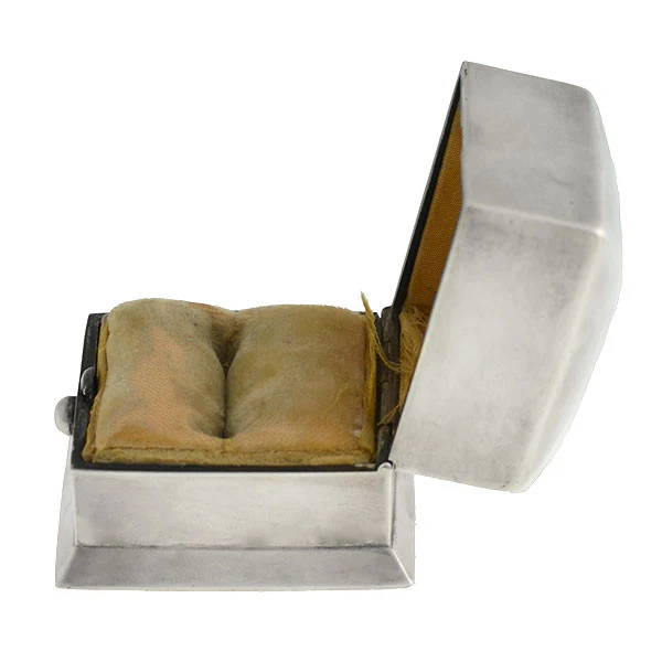 WRIGHT-KAY & CO. JEWELERS Art Deco Sterling Ring Box - Image 3