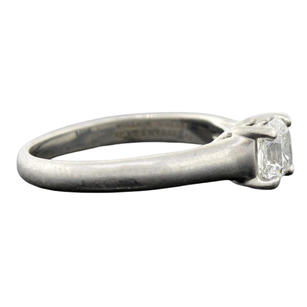 TIFFANY & CO. Estate Platinum "Lucida ®" Diamond Solitaire Ring 0.73ct - Image 2