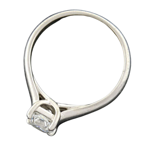 TIFFANY & CO. Estate Platinum "Lucida ®" Diamond Solitaire Ring 0.73ct - Image 3