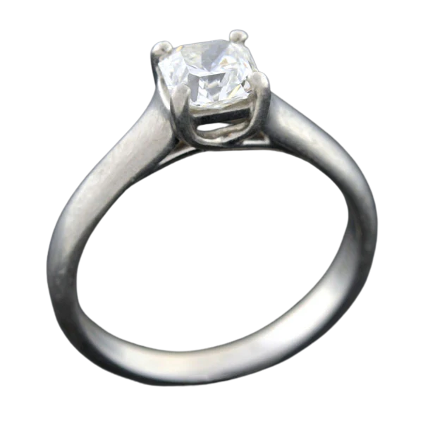 TIFFANY & CO. Estate Platinum "Lucida ®" Diamond Solitaire Ring 0.73ct - Image 5