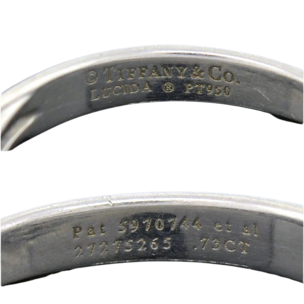TIFFANY & CO. Estate Platinum "Lucida ®" Diamond Solitaire Ring 0.73ct - Image 6