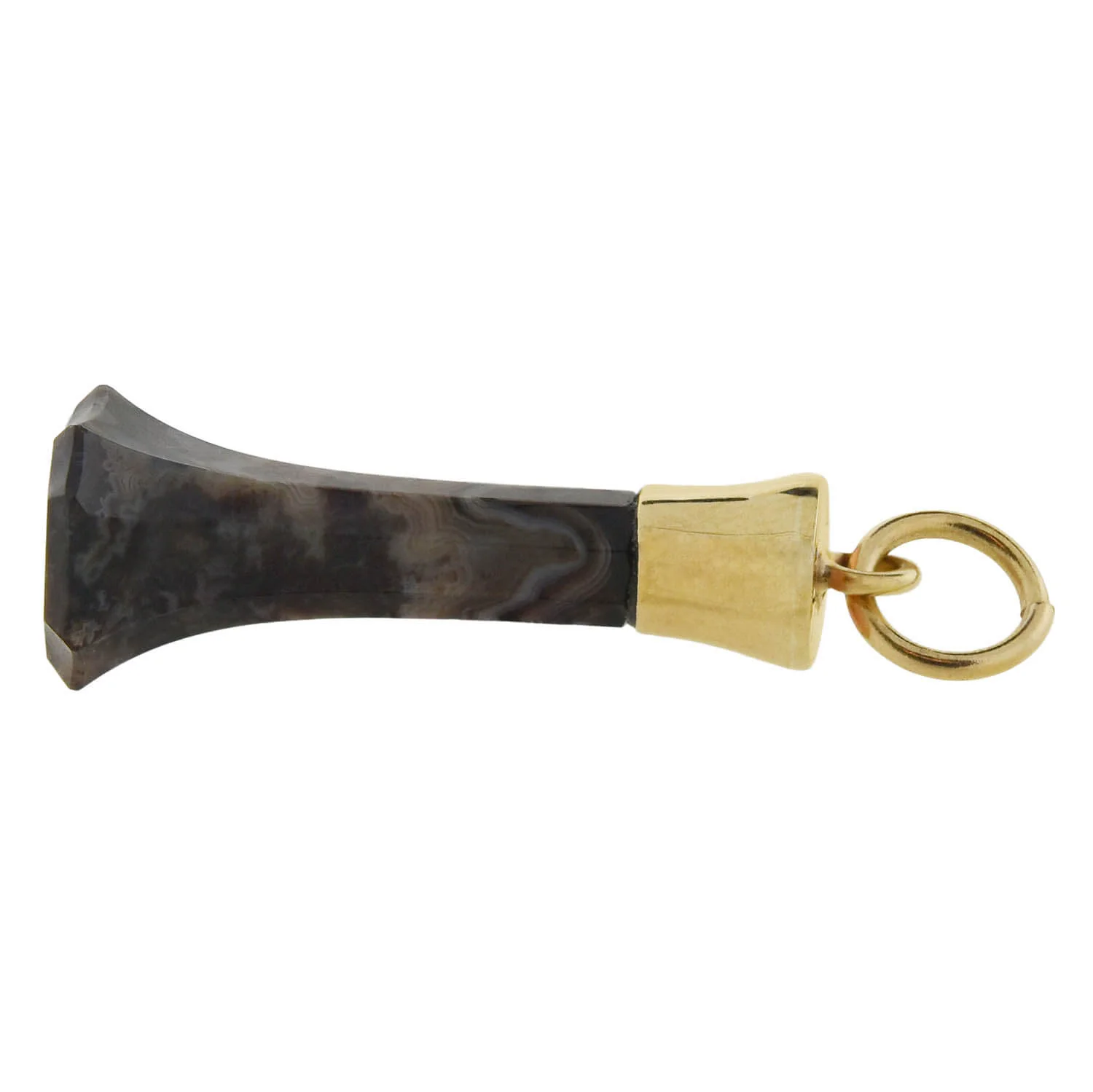 Victorian 10kt Yellow Gold + Carved Agate Fob Pendant - Image 3