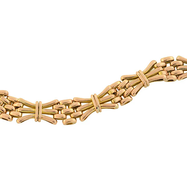 Victorian 9kt Gold Gatelink Bracelet with Padlock Heart Clasp - Image 4
