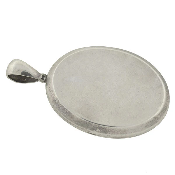 Victorian Large Sterling 3-Dimensional Buckle Locket - Image 4