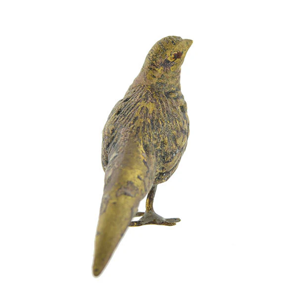 Victorian Vienna Bronze Pheasant Bird Miniature Sculpture - Image 3