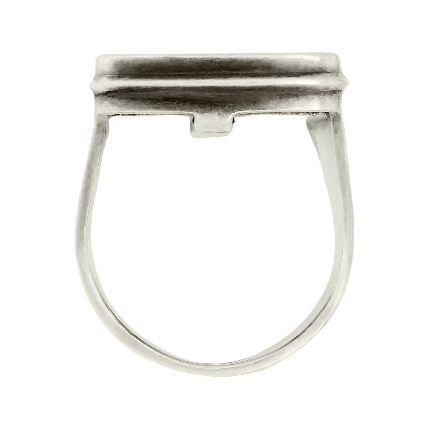 ANN DEMEULEMEESTER Estate Sterling Silver Mirror Ring - Image 3