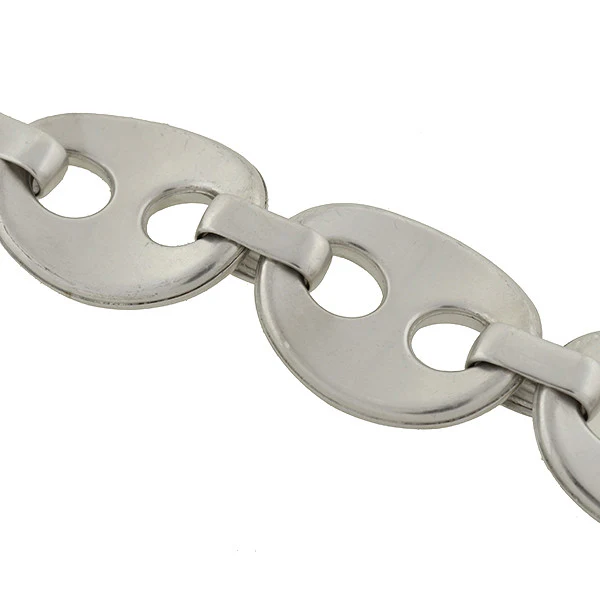 Rare Vintage Emporio Armani Sterling Silver Link Bracelet - Image 5