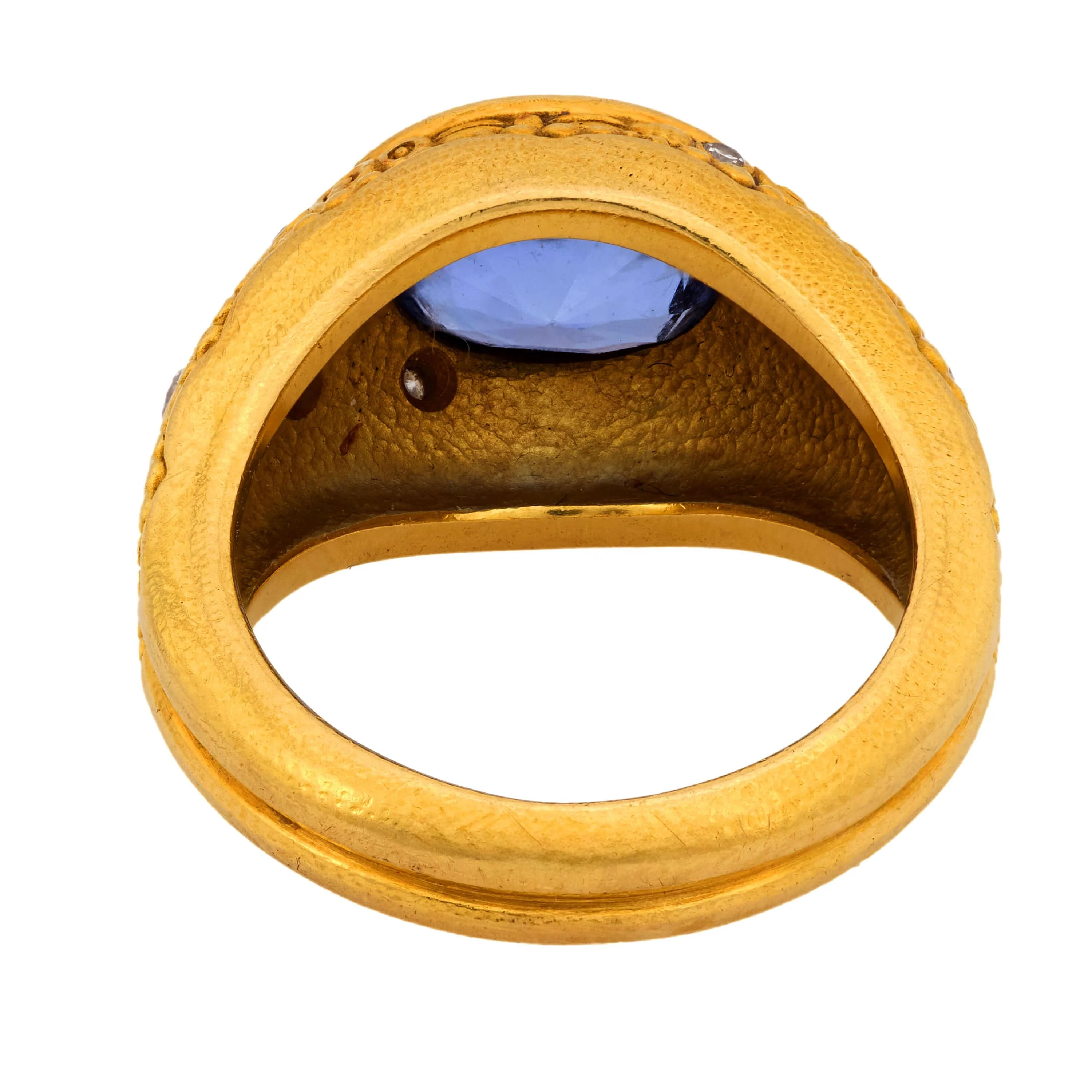ALEX ŠEPKUS Estate 18k Sapphire and Diamond Ring - Image 4