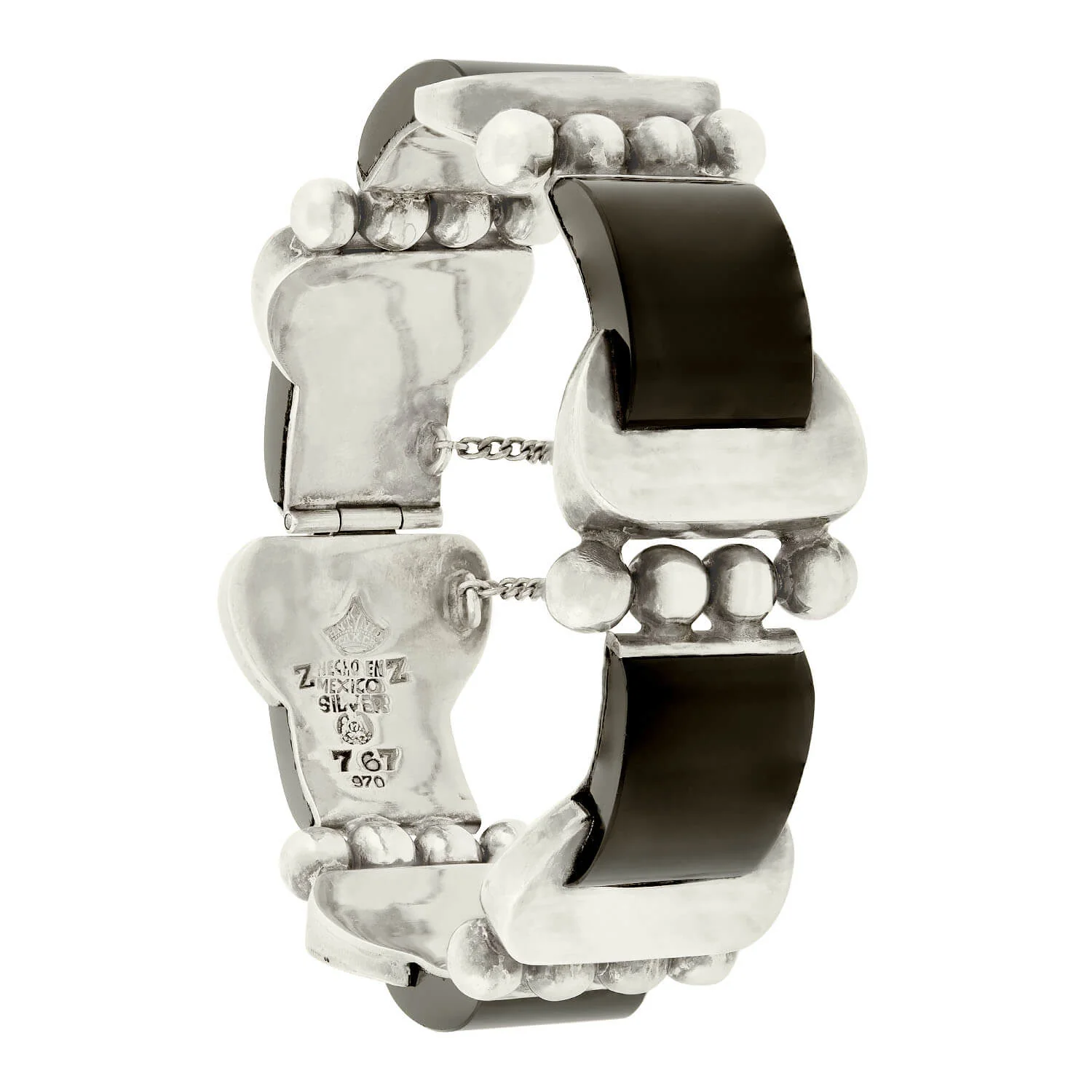 ANTONIO PINEDA Retro Sterling Silver Buckle Bracelet - Image 3