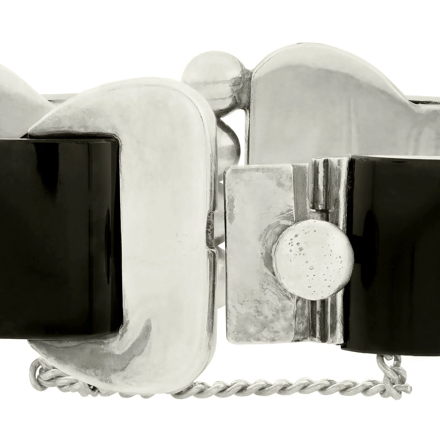 ANTONIO PINEDA Retro Sterling Silver Buckle Bracelet - Image 5