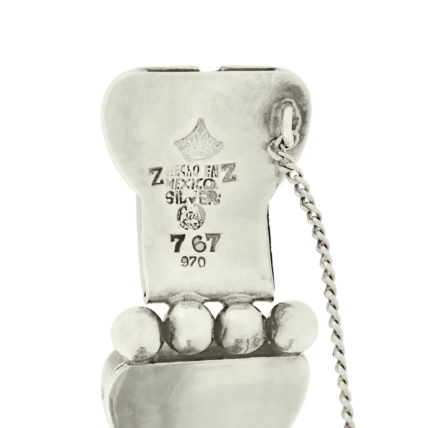 ANTONIO PINEDA Retro Sterling Silver Buckle Bracelet - Image 6