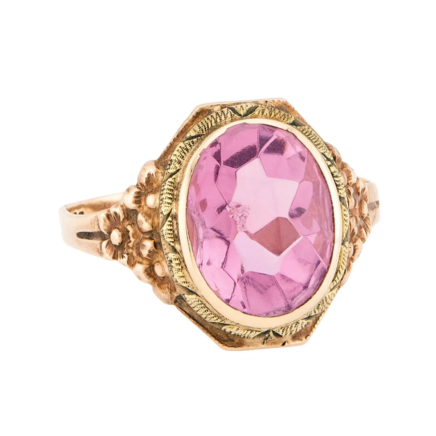 Art Deco 10k Amethyst Ring - Image 2