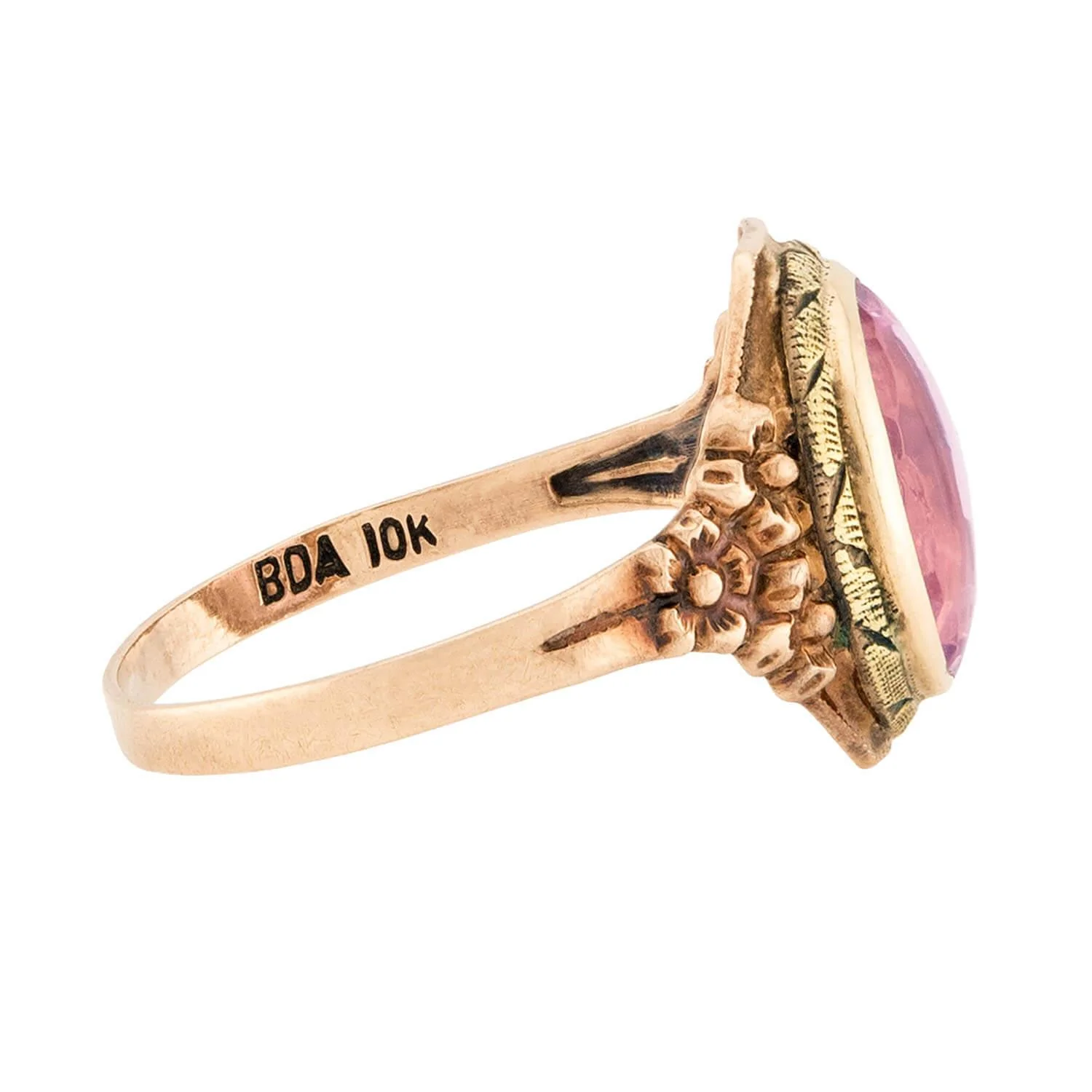 Art Deco 10k Amethyst Ring - Image 3