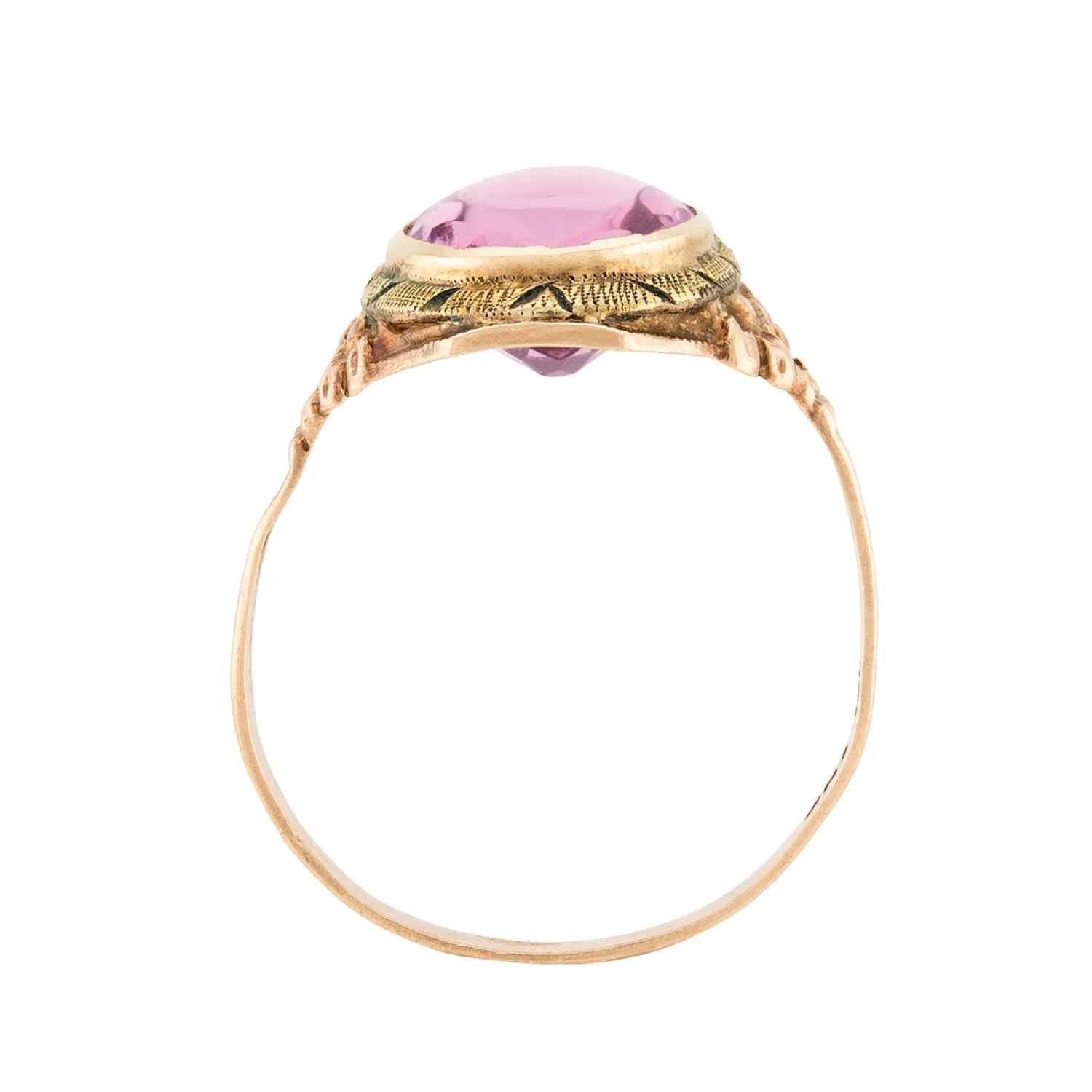 Art Deco 10k Amethyst Ring - Image 4