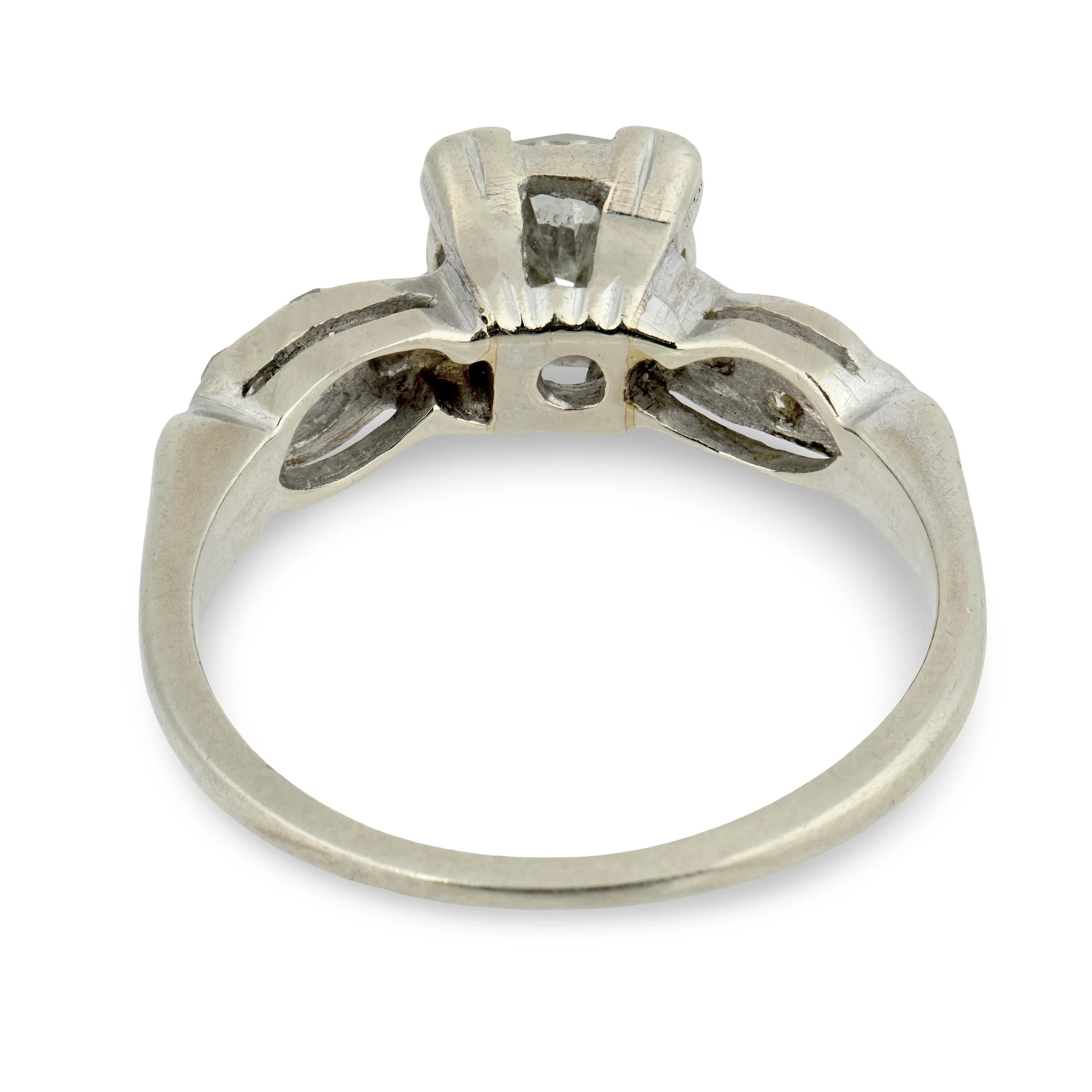 Art Deco 14k Diamond Engagement Ring .70ct - Image 4