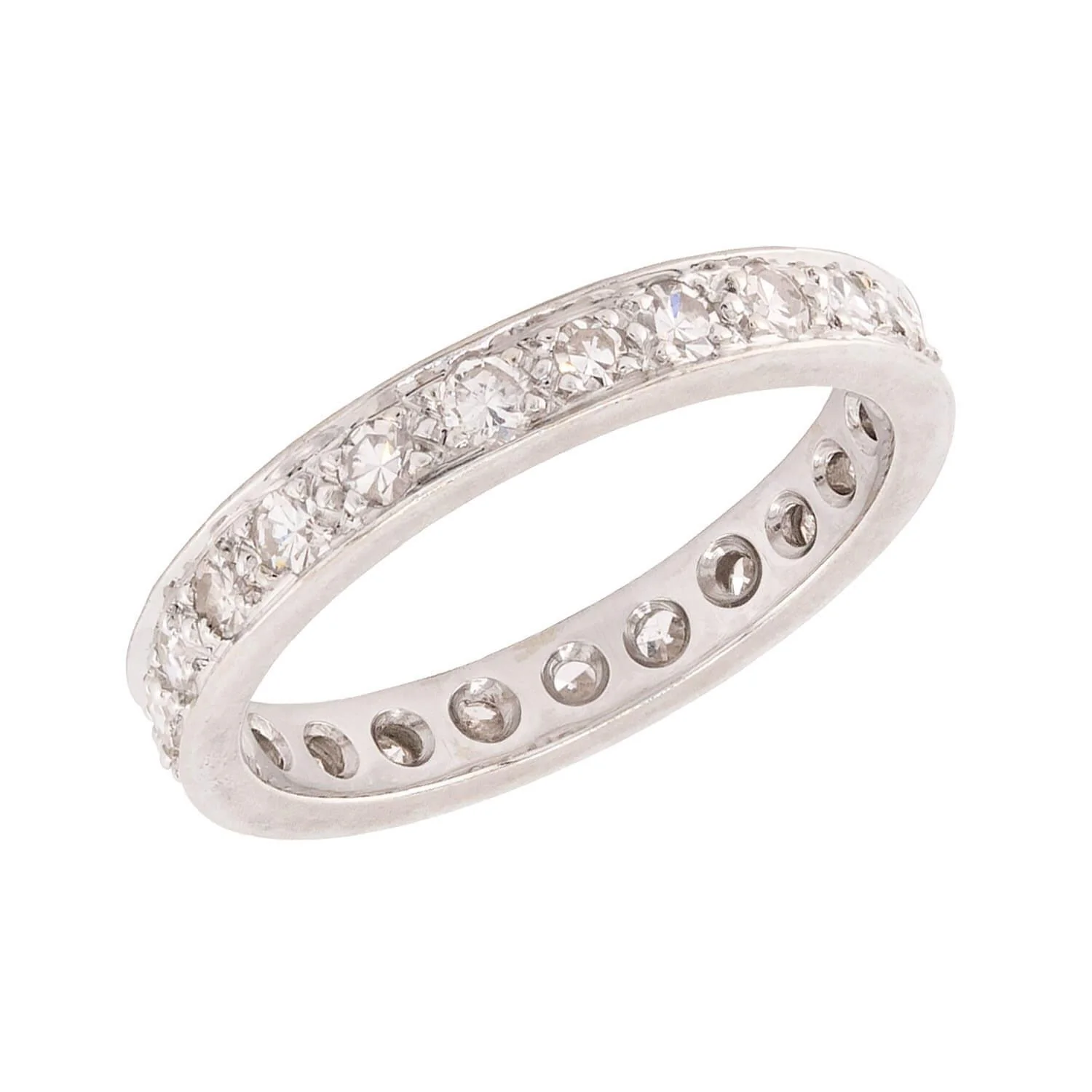 Art Deco Platinum Diamond Eternity Band