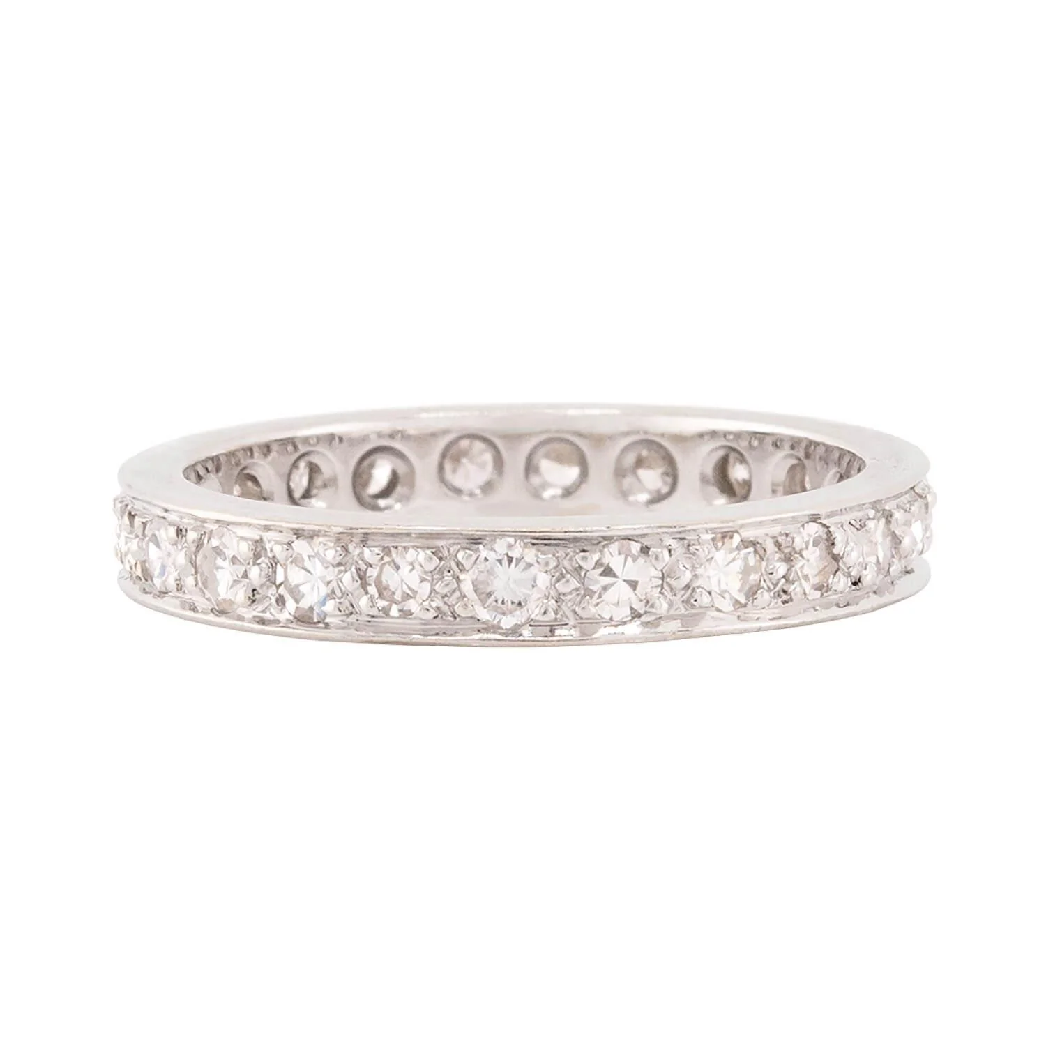 Art Deco Platinum Diamond Eternity Band - Image 2
