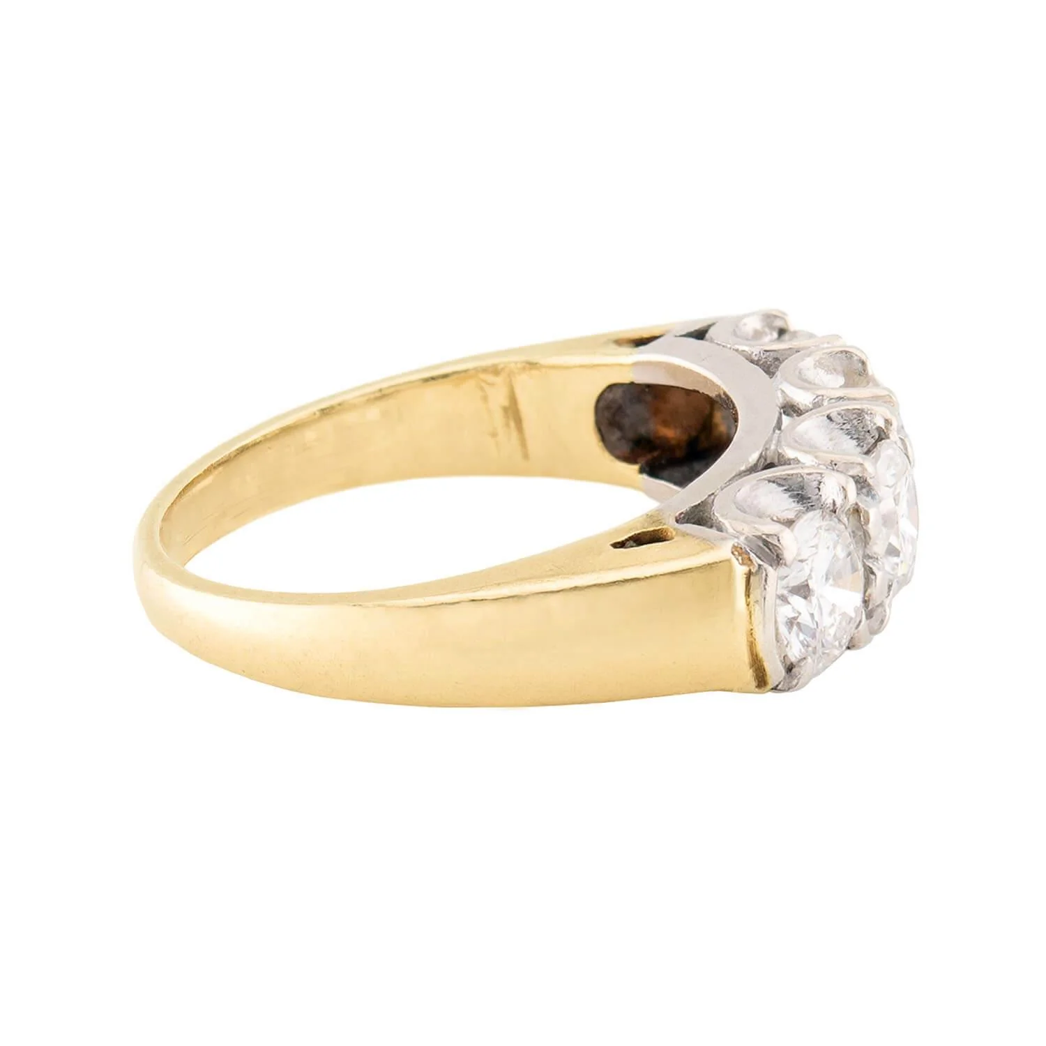 Art Deco 14k Diamond Four Stone Ring - Image 3