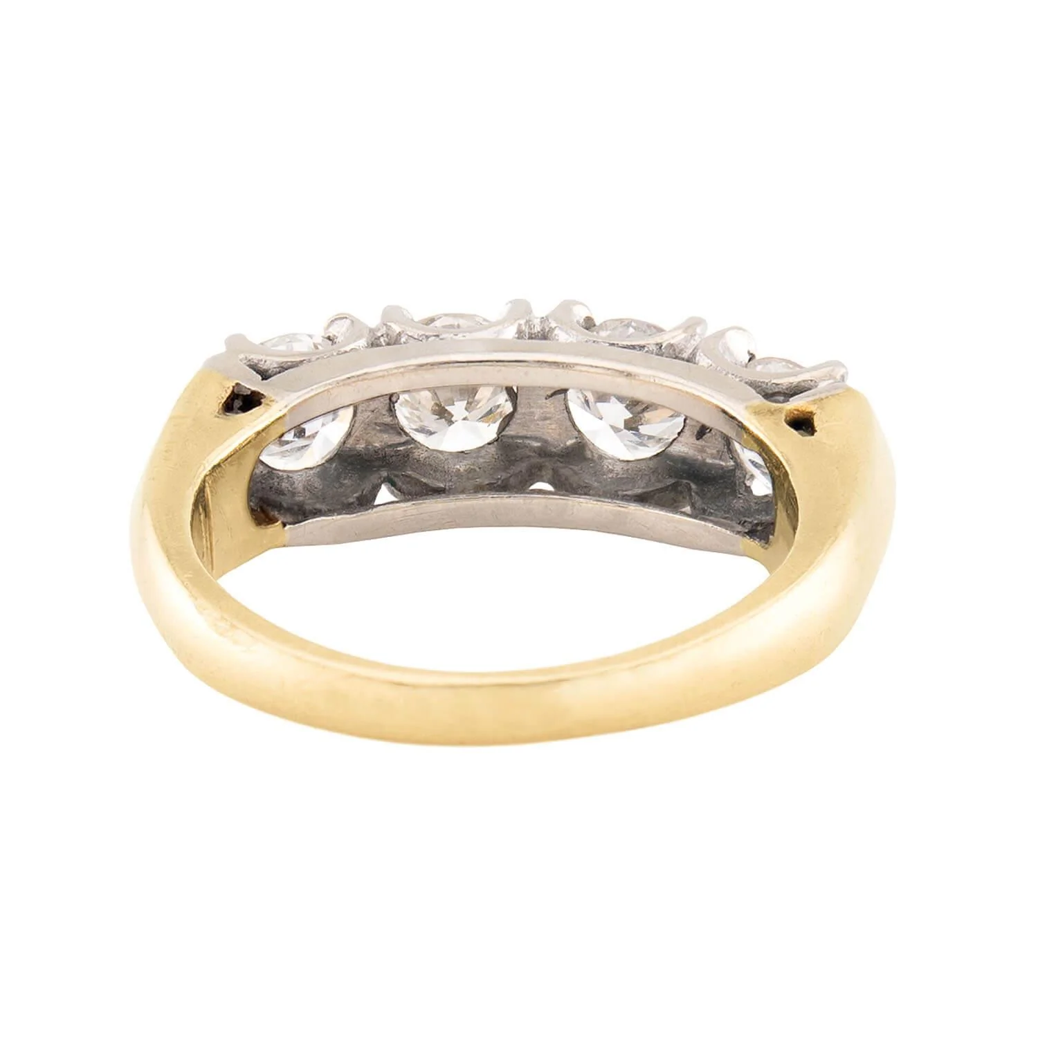Art Deco 14k Diamond Four Stone Ring - Image 5