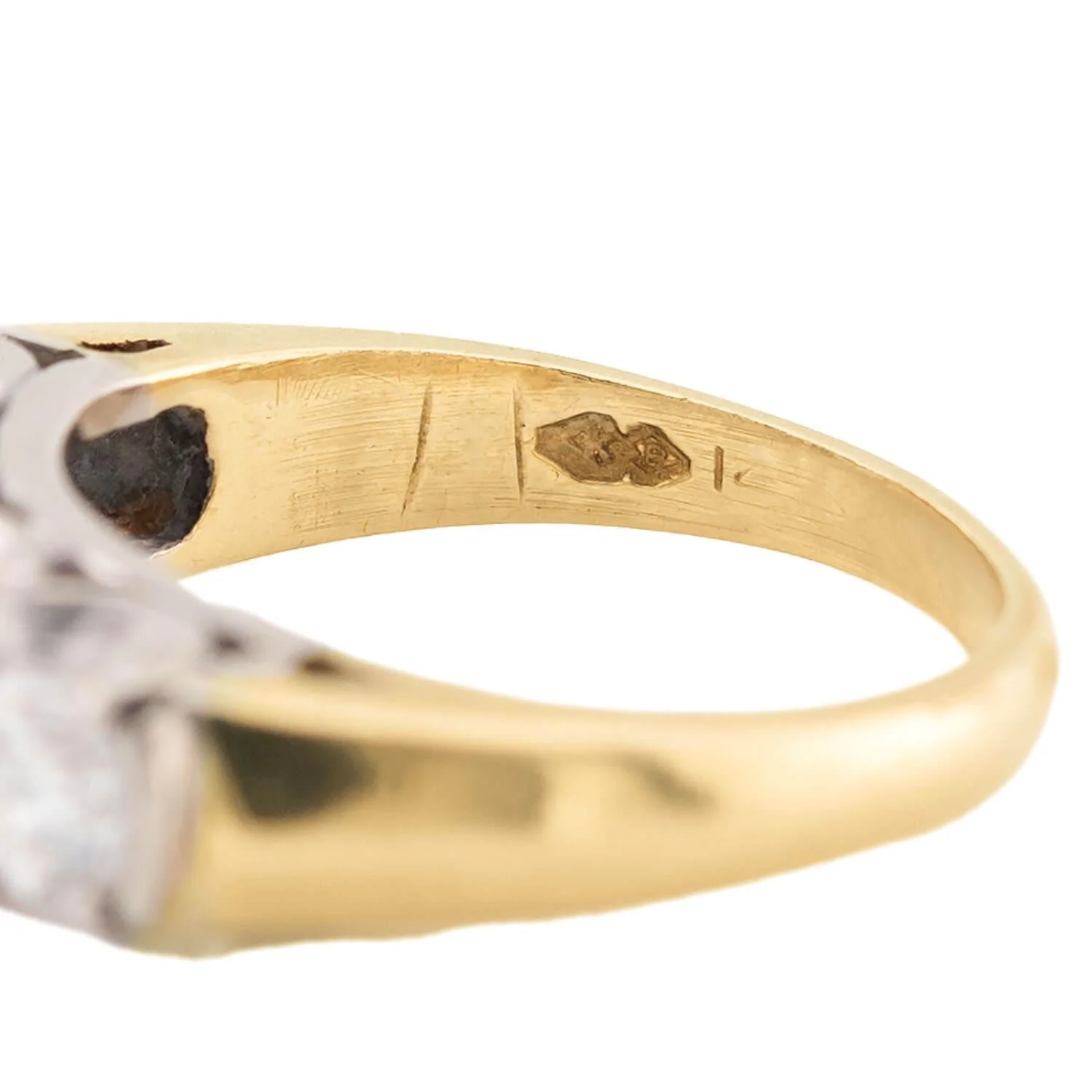 Art Deco 14k Diamond Four Stone Ring - Image 6