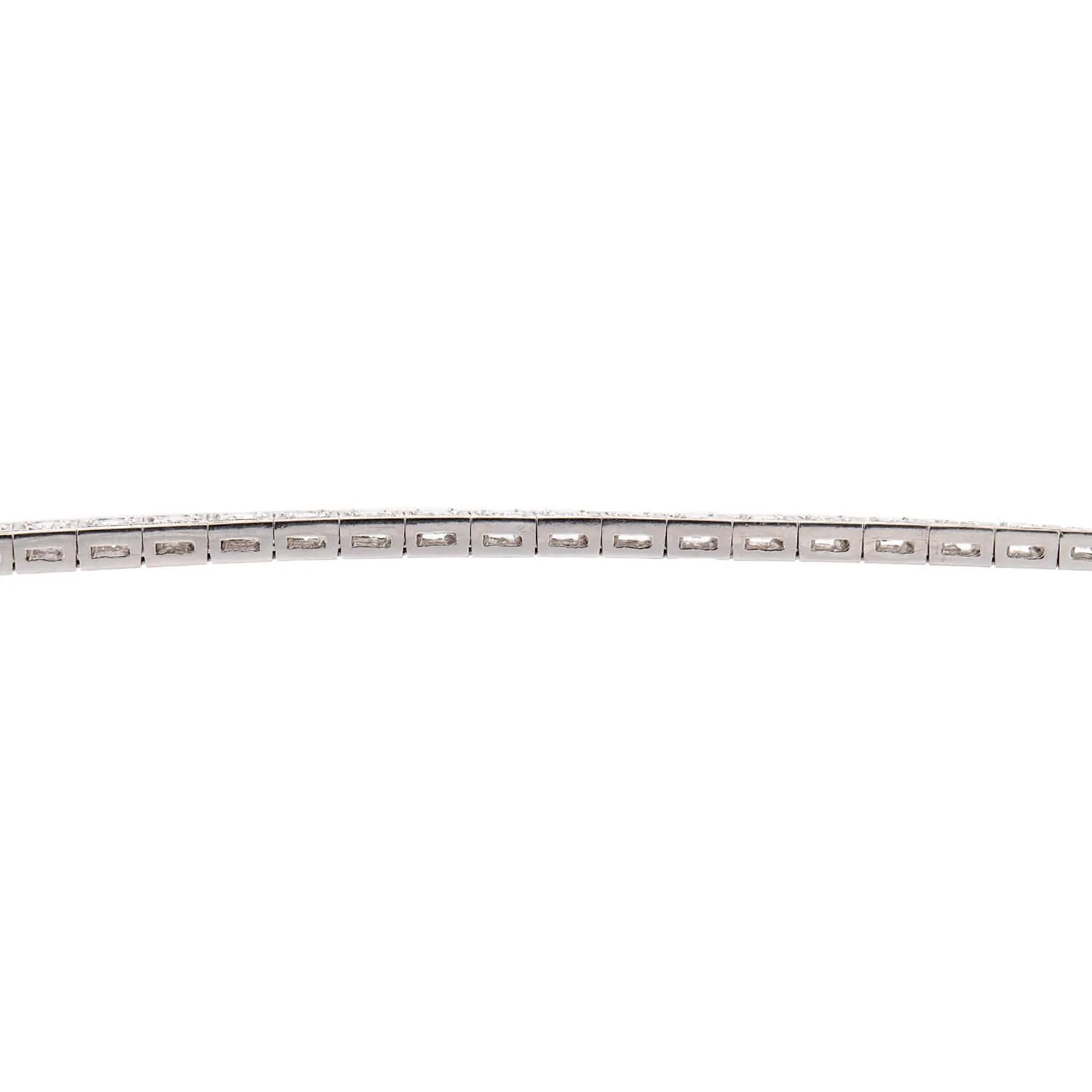 Art Deco 14k Diamond Tennis Bracelet - Image 3