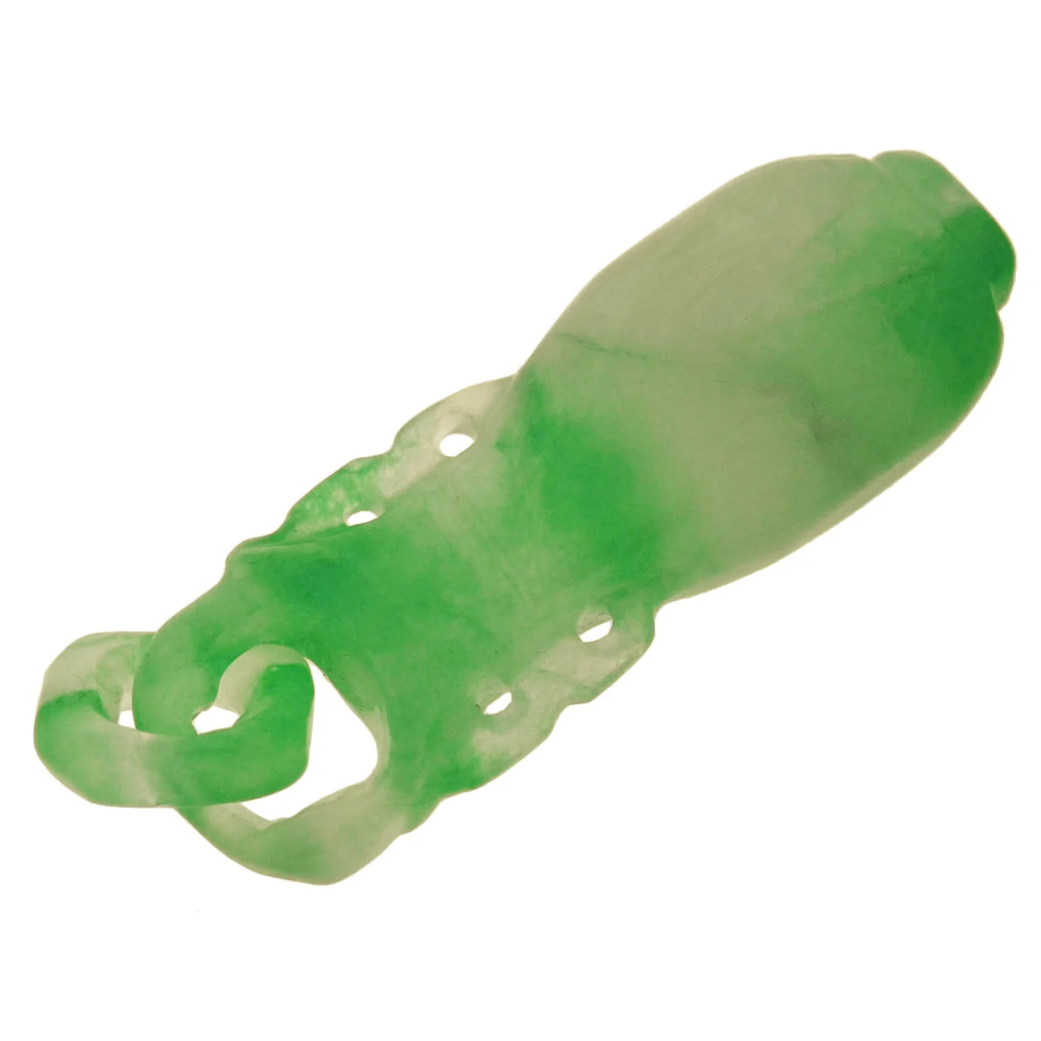 Art Deco Chinese Carved Jade "Devil's Work" Urn Pendant - Image 5