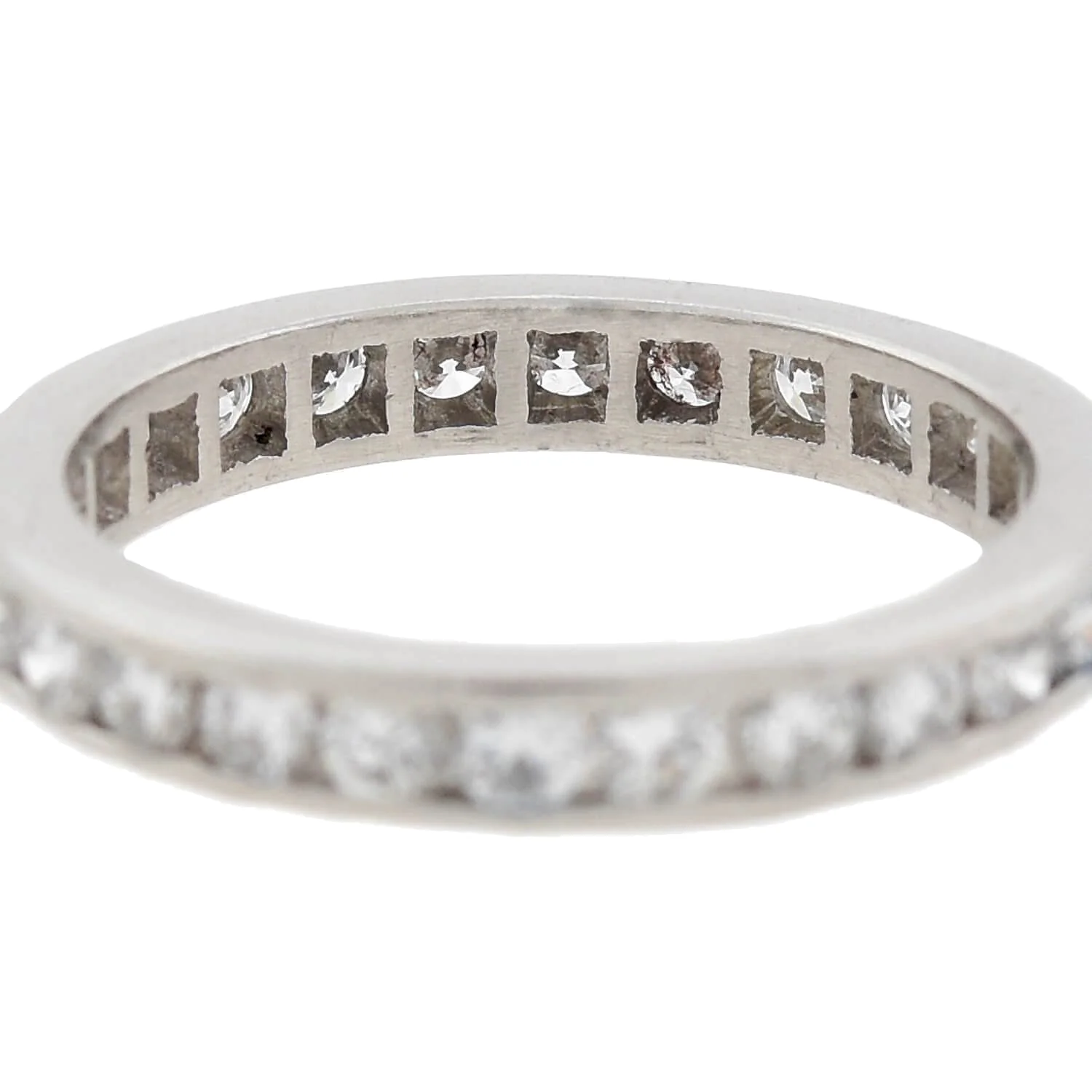 Art Deco Platinum Diamond Eternity Band 1.25ctw - Image 4