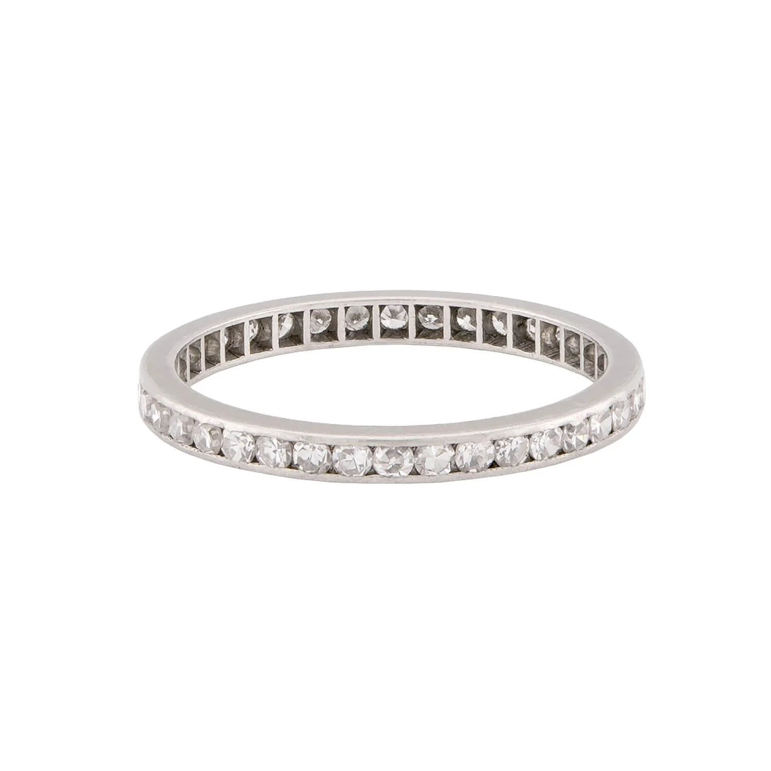 Art Deco Platinum Diamond Eternity Band - Image 3