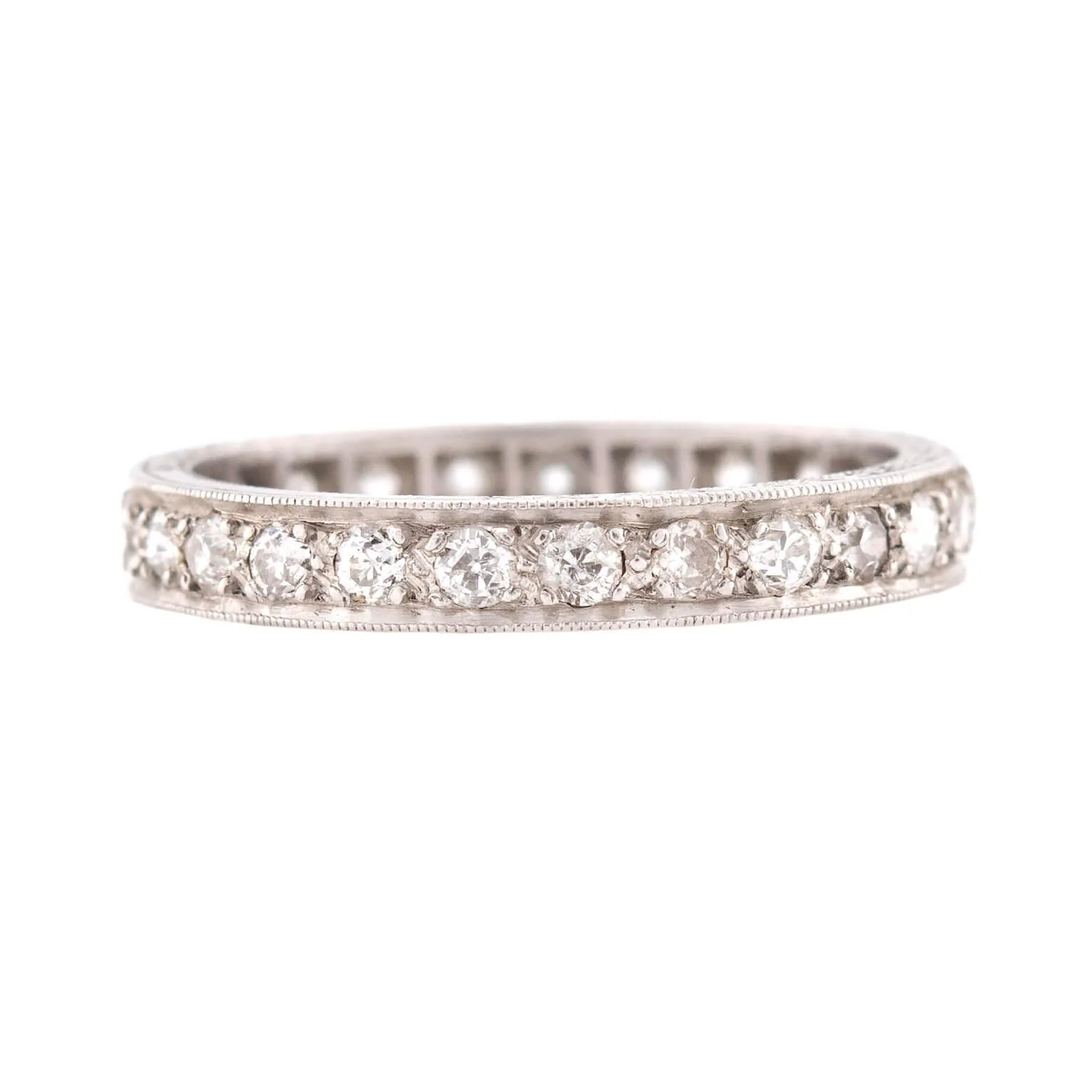 Art Deco Platinum Diamond Eternity Band - Image 2