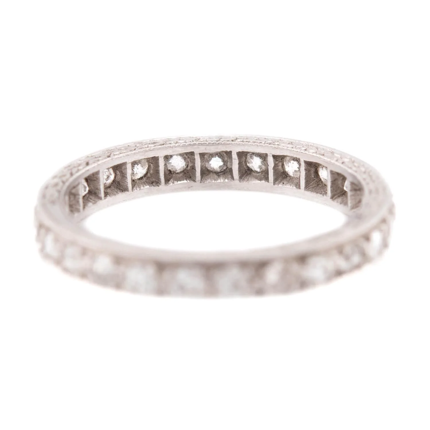 Art Deco Platinum Diamond Eternity Band - Image 4