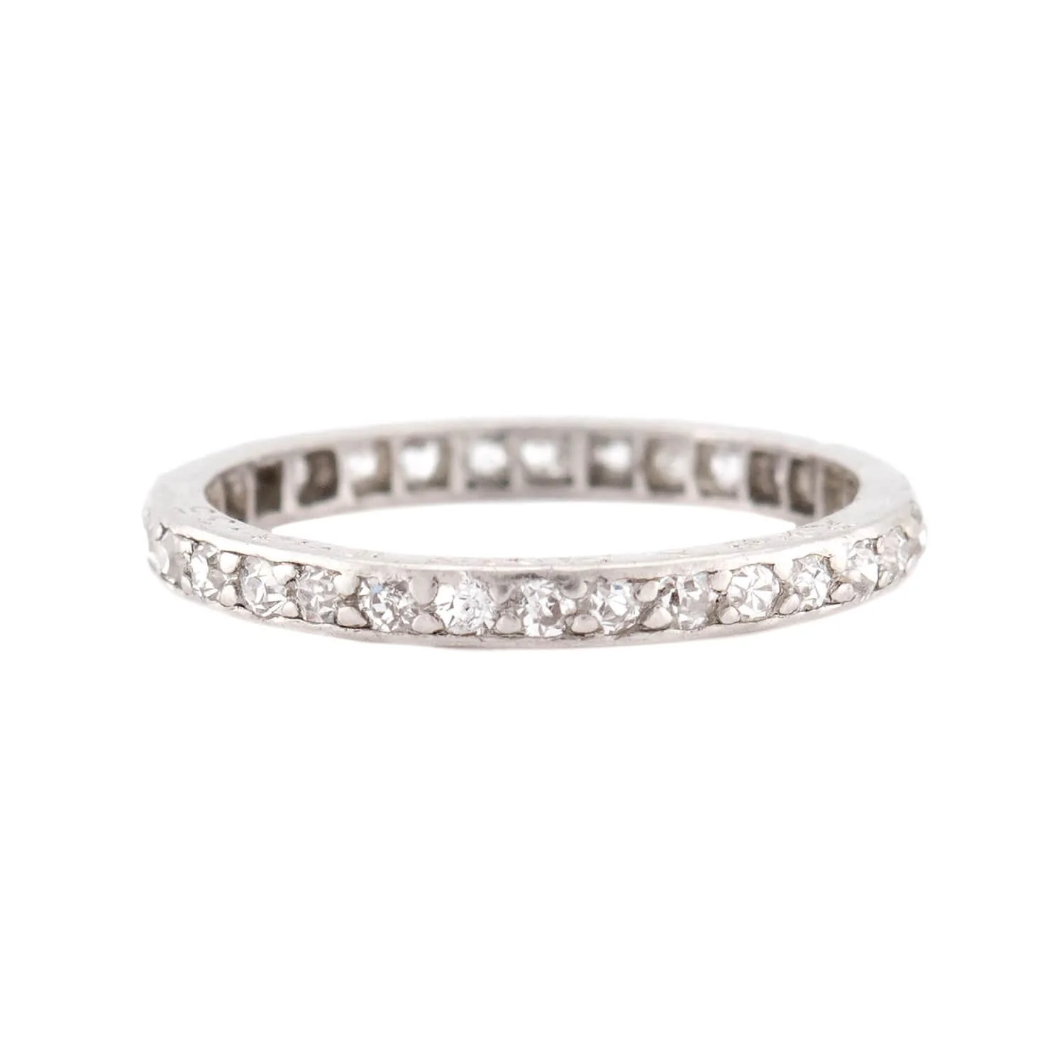 Art Deco Platinum Diamond Eternity Band - Image 2