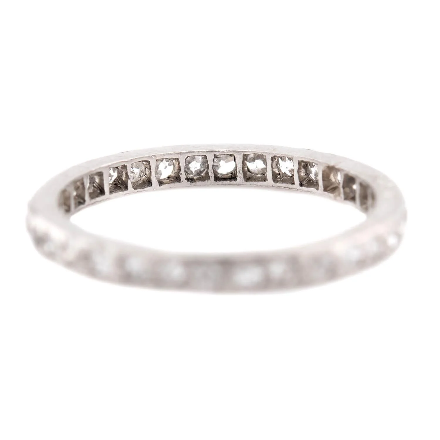 Art Deco Platinum Diamond Eternity Band - Image 4