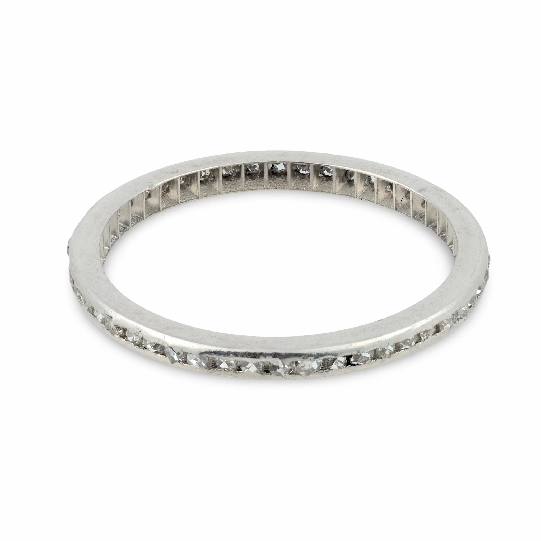 Art Deco Platinum Diamond Eternity Band - Image 4