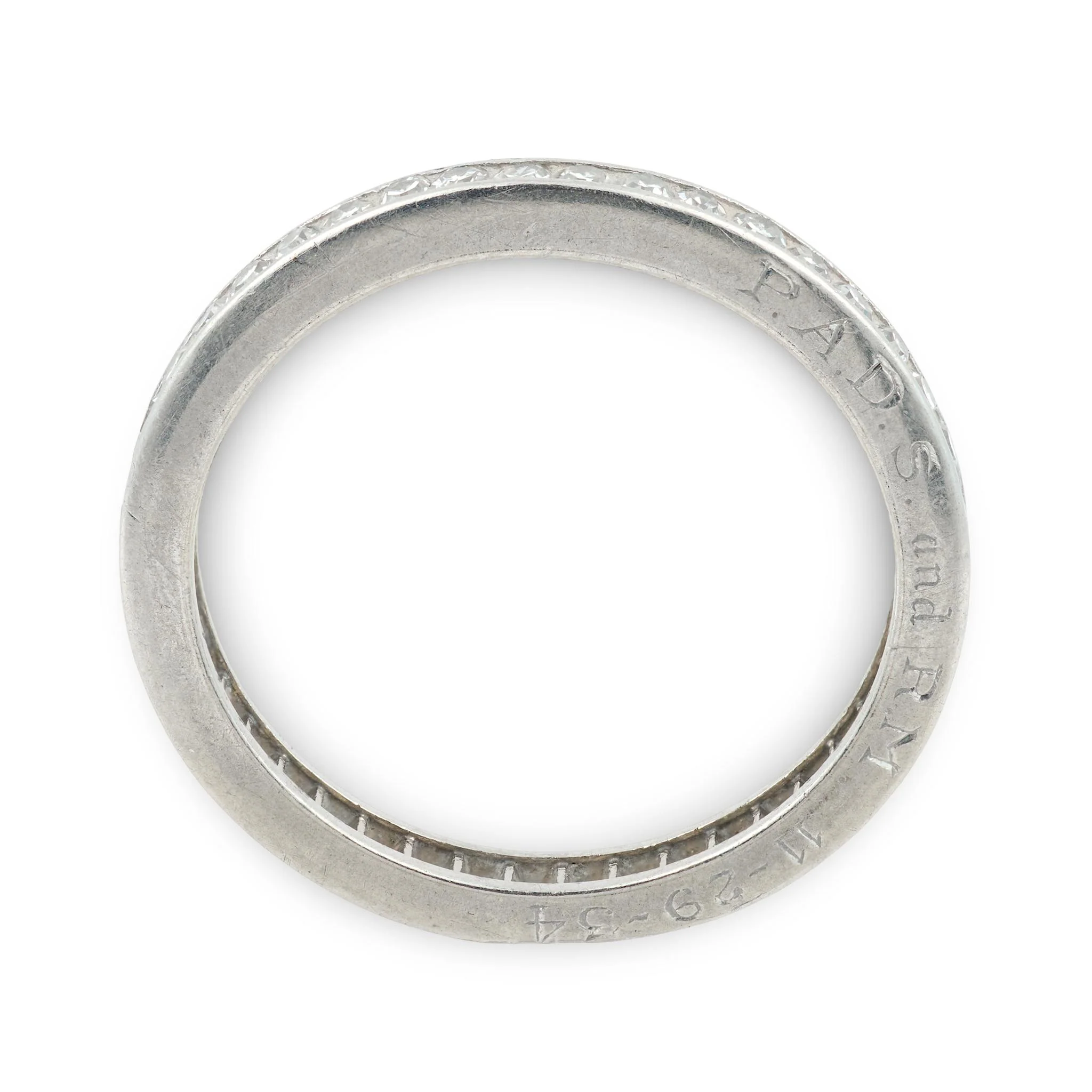Art Deco Platinum Diamond Eternity Band - Image 2