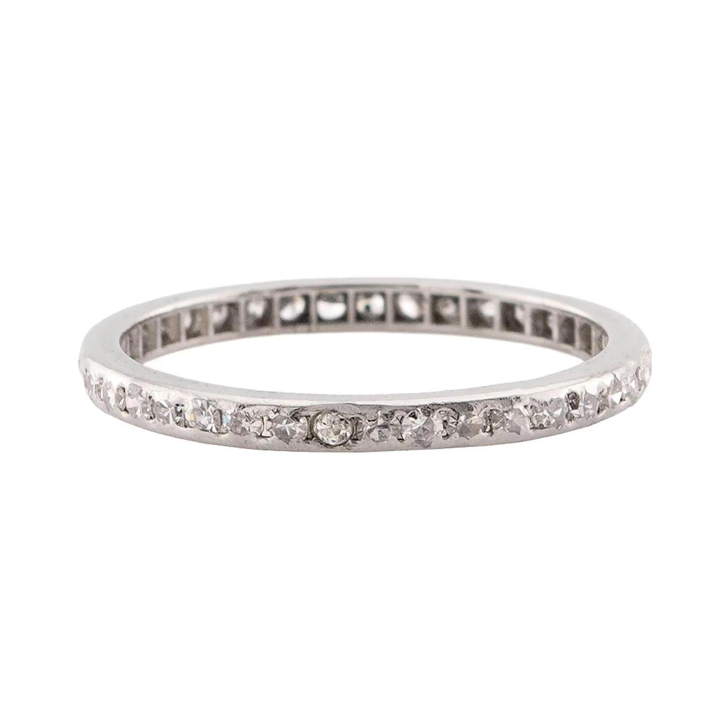 Art Deco Platinum Diamond Eternity Band - Image 2