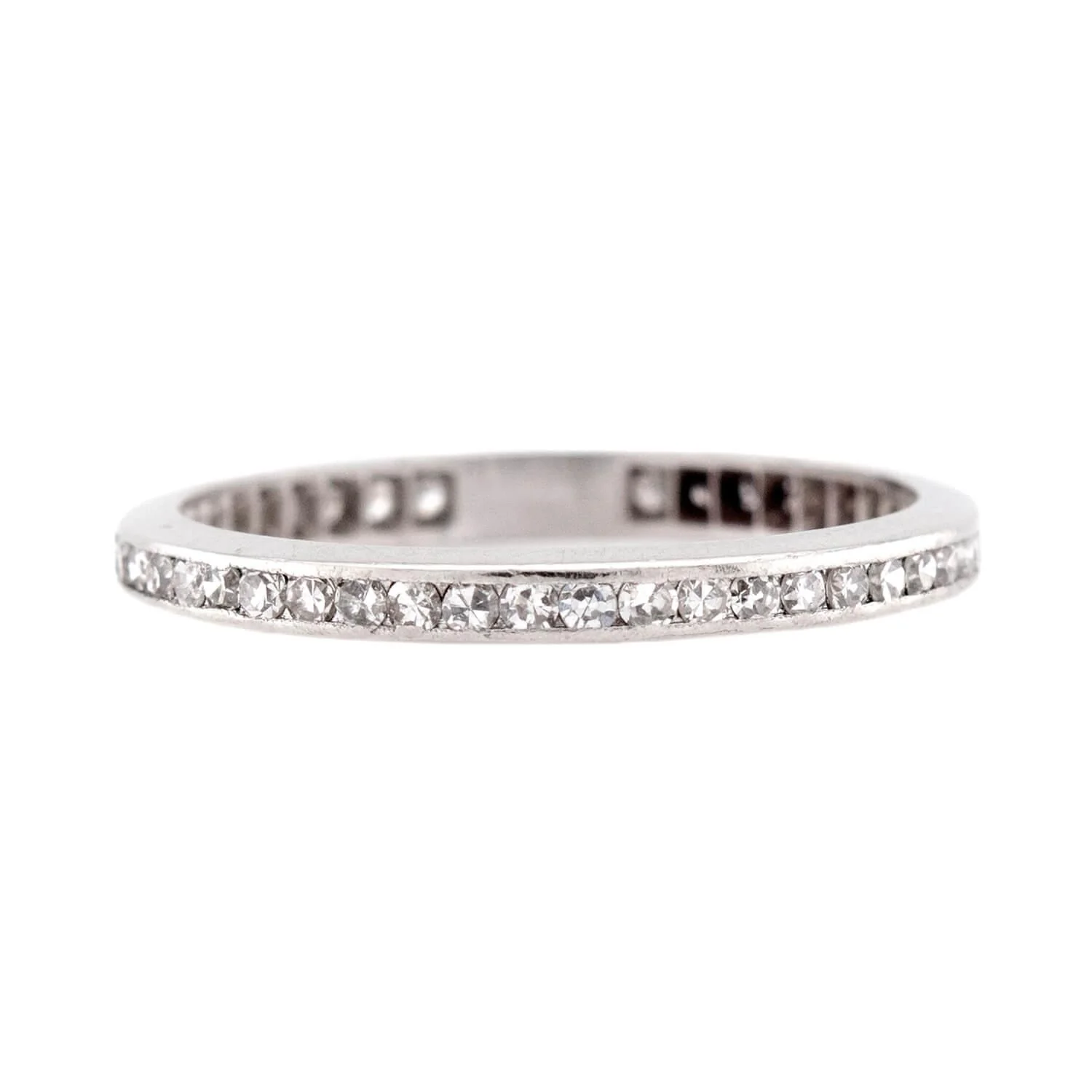 Art Deco Platinum Diamond Eternity Band - Image 2