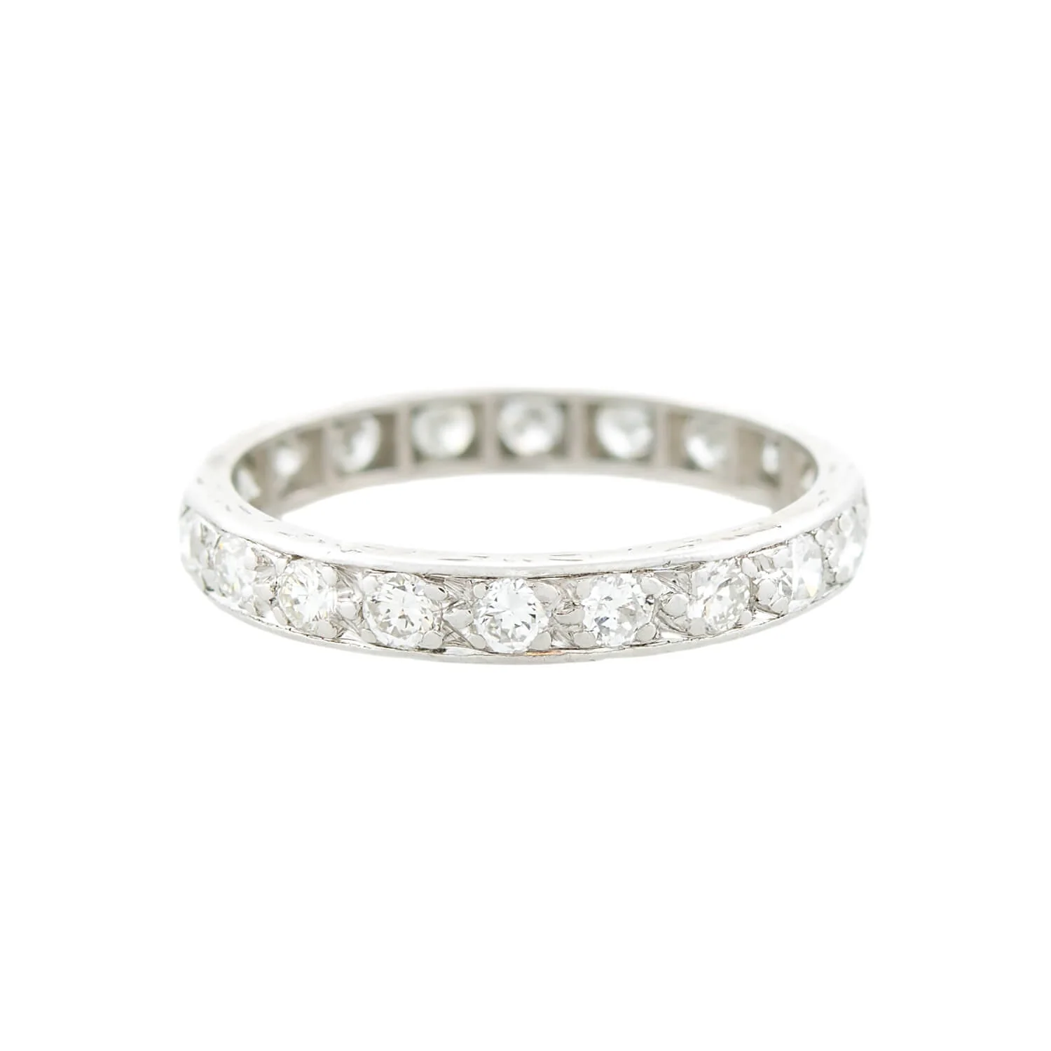Art Deco Platinum Diamond Eternity Band